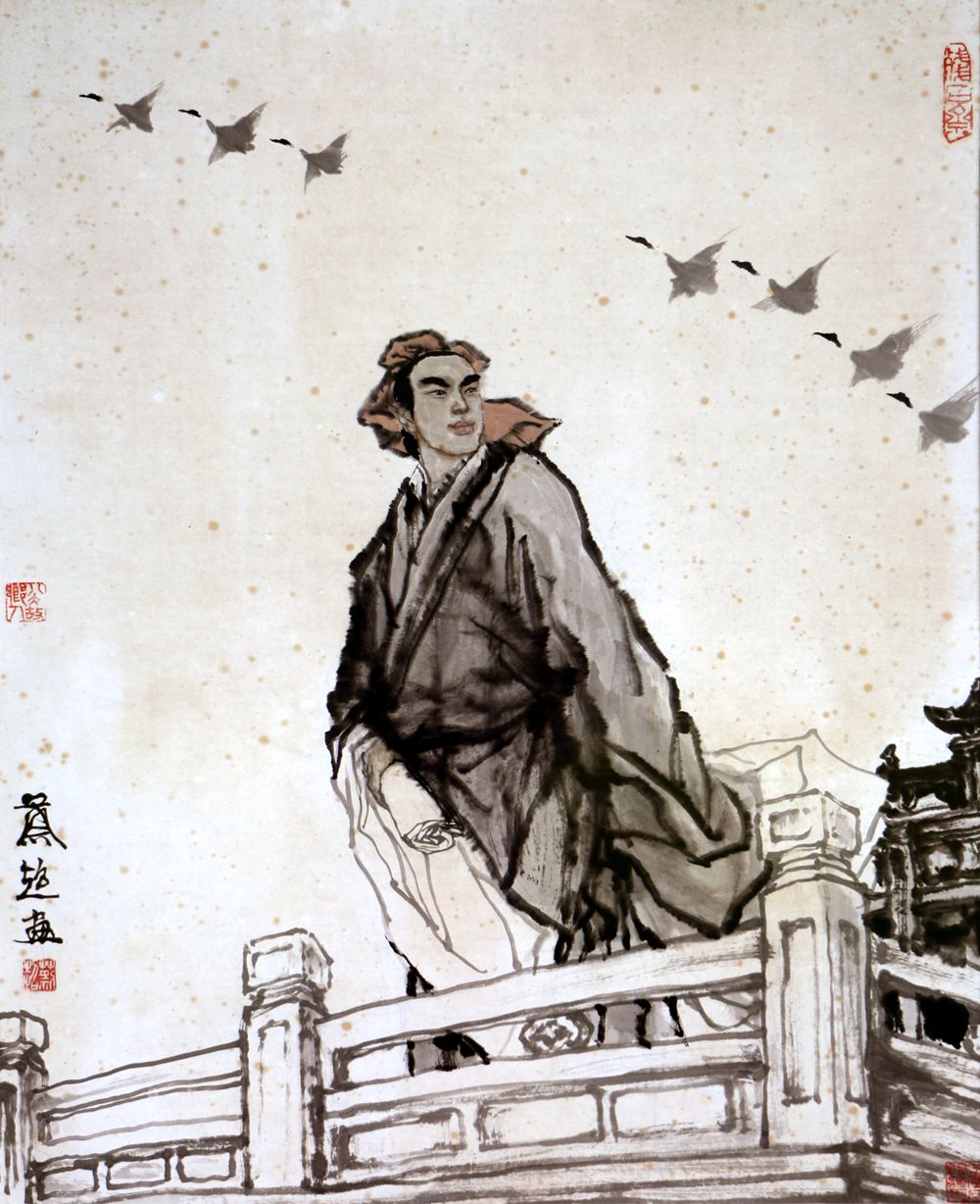 现代蔡超画脱颖图